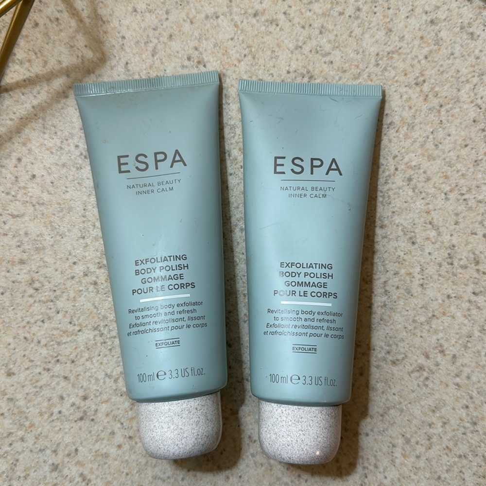 2 bottles of Espa Exfoliating Body Polish